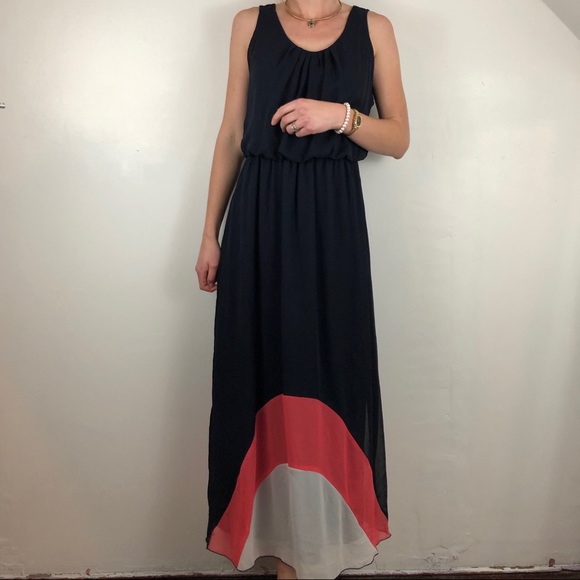 blouson maxi dress